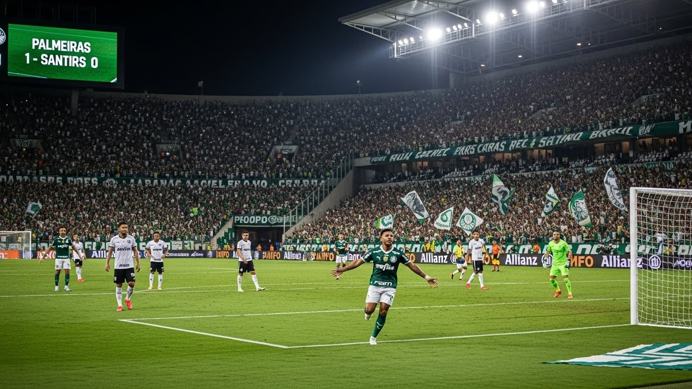 Palmeiras Conquista Vitória Sobre Santos em Choque-Rei: Destaques do Jogo