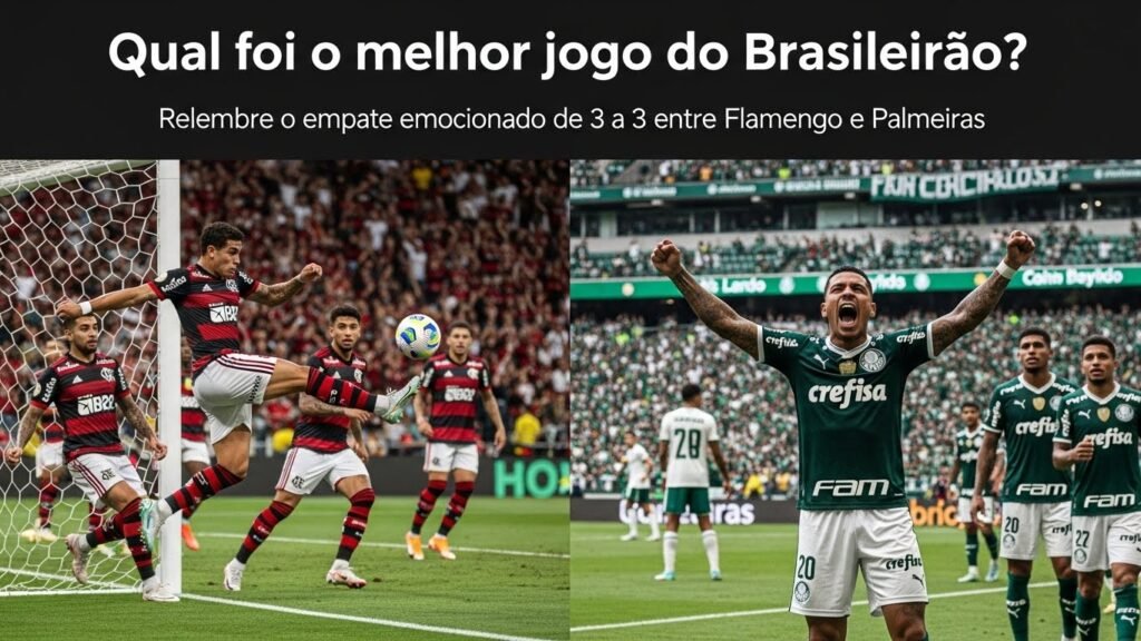 Qual Foi o Melhor Jogo do Brasileirão? Relembre o Empate Eletrizante entre Flamengo e Palmeiras 3 x 3
